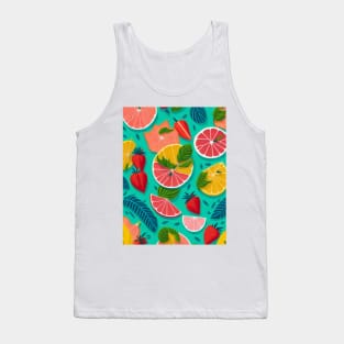 Tropical Summer Fruits Tank Top